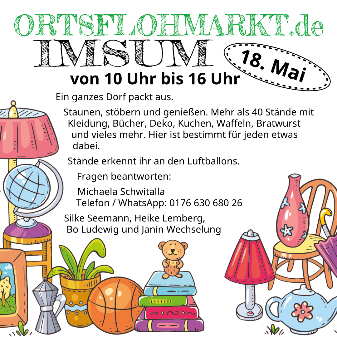 Informationen zum Ortsflohmarkt